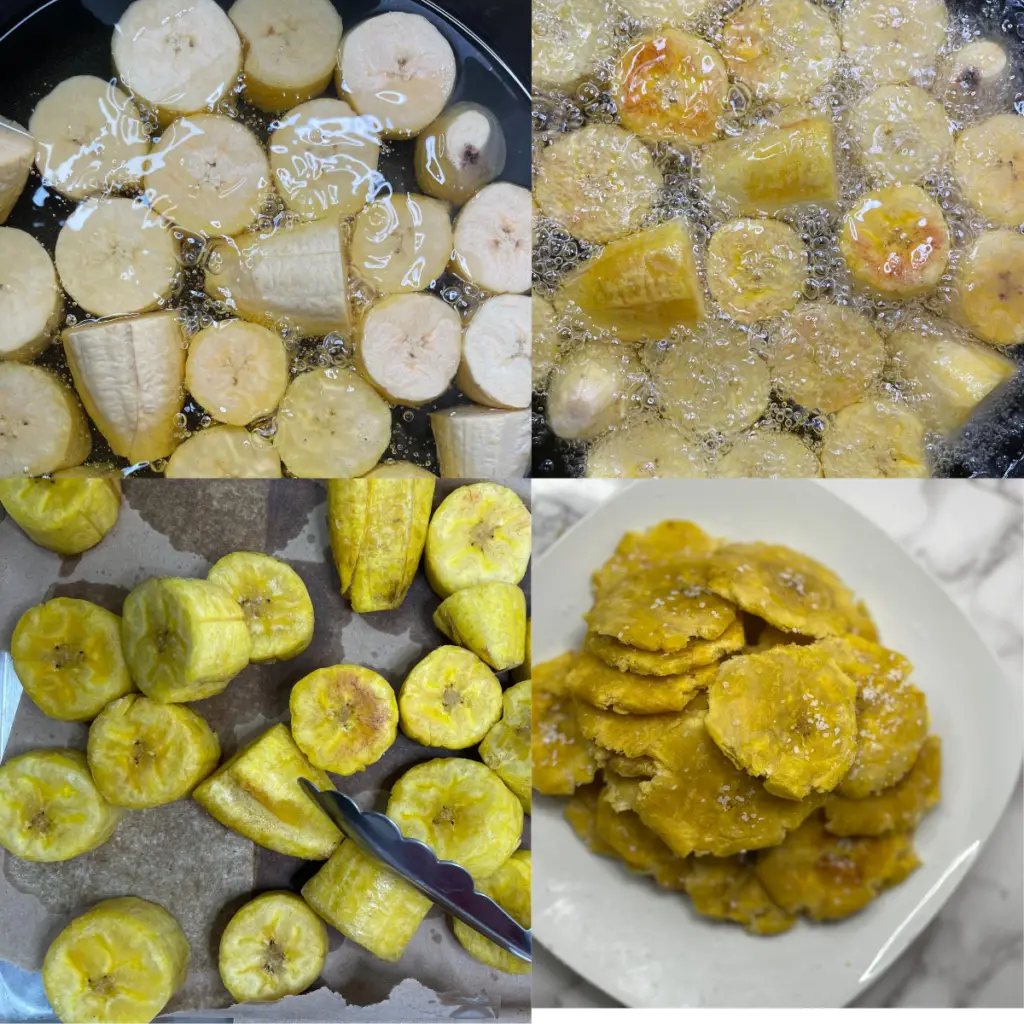 Crispy Plantains (first fry)