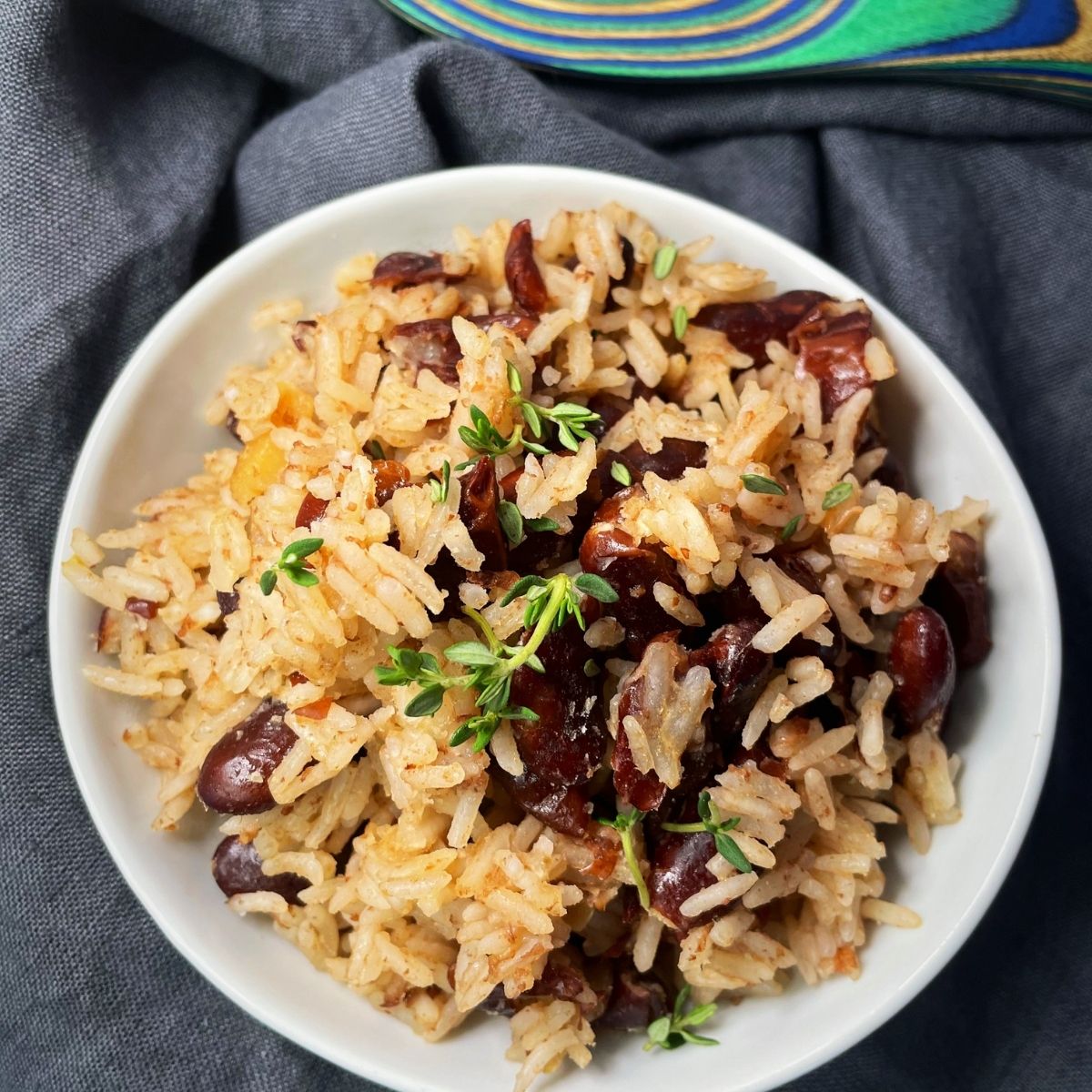 Instant Pot Jamaican Rice and Peas eatwithyoureyesllc