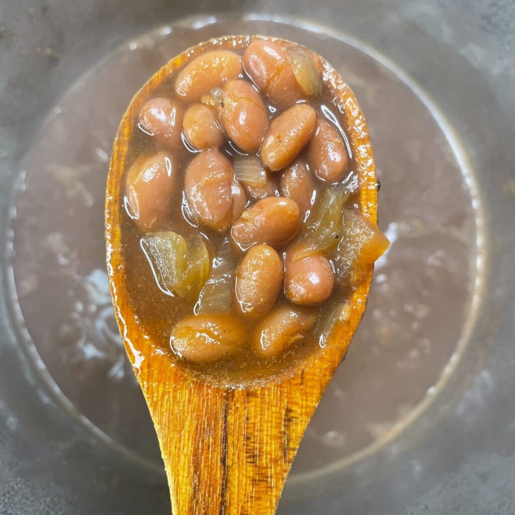 cooked baked beans