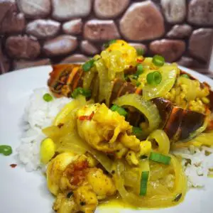 Coconut Curry Lobster In Shell