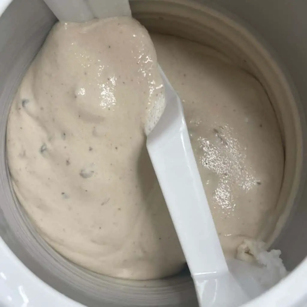 Churning Homemade Ice Cream