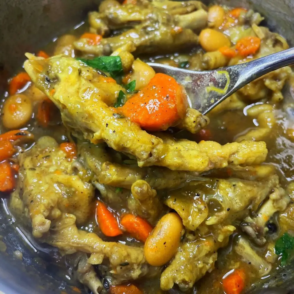 Jamaican Curry Chicken Foot