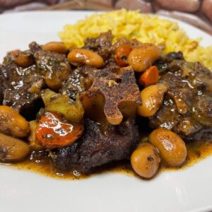 Jamaican Oxtail with Butter Beans