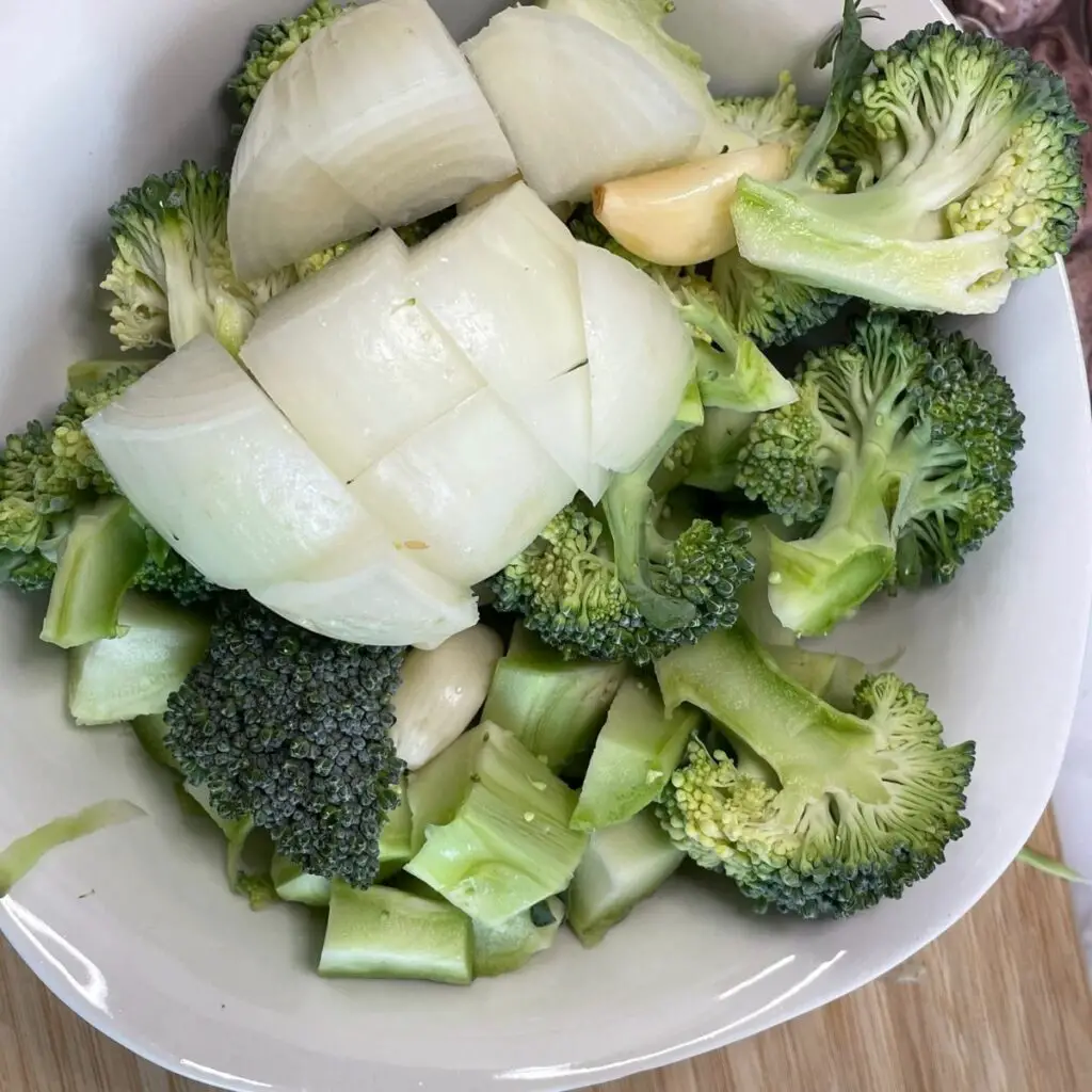 Instant Pot Broccoli Cheddar Soup Cut Up