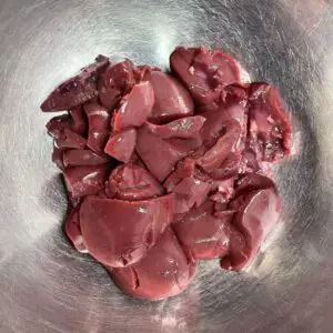 cut beef kidney