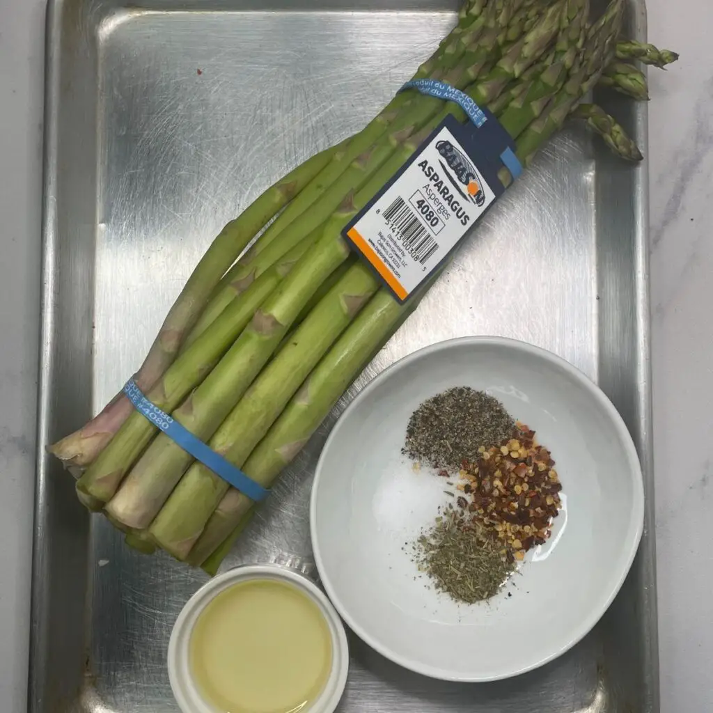 raw asparagus salad ingredients