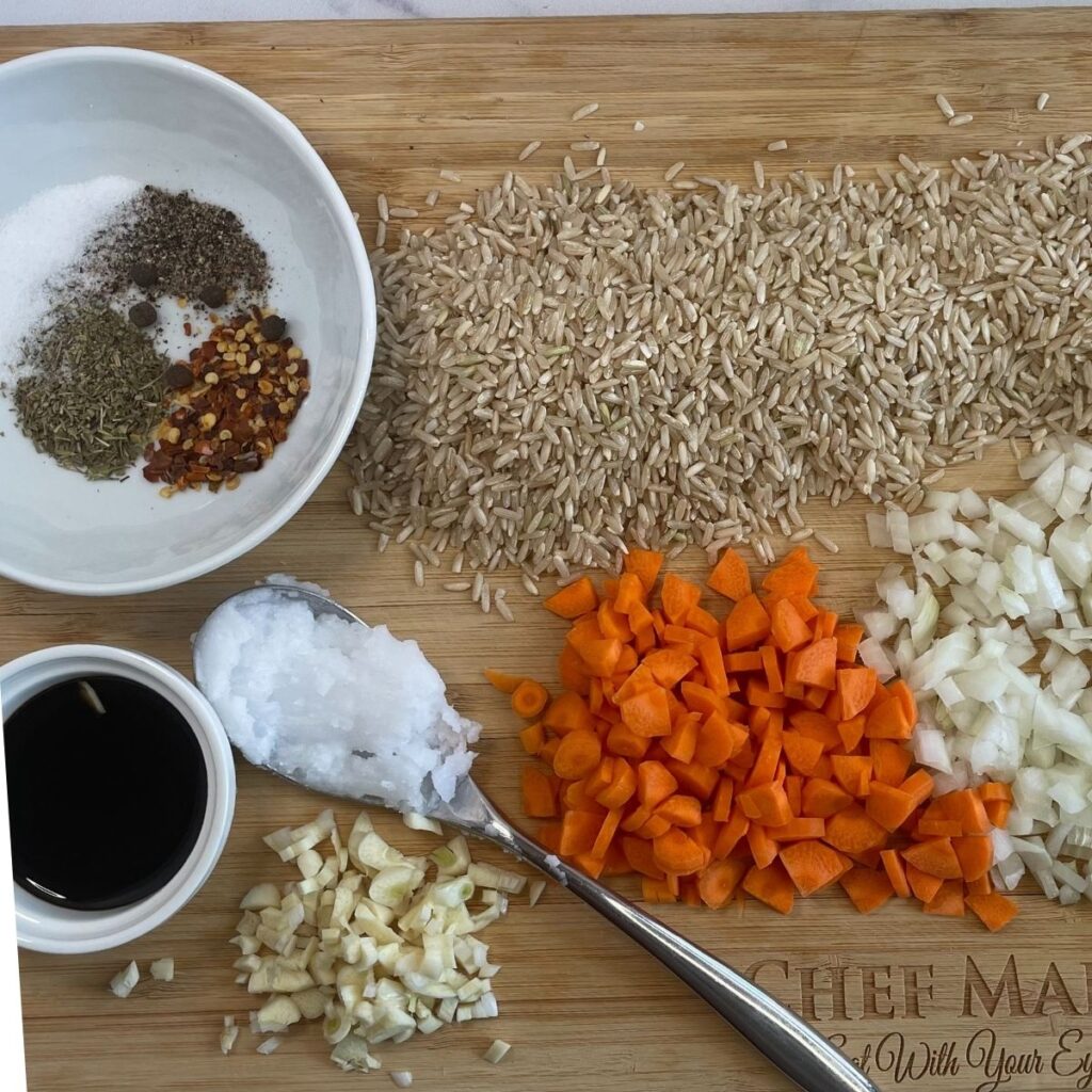 brown rice pilaf ingredients