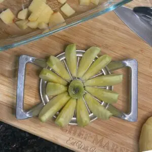 Sliced Apples for Making NO HEAT Apple Syrup Recipe